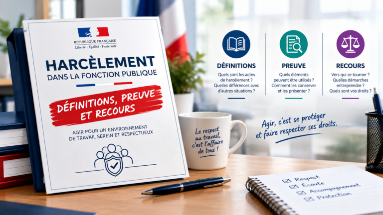 Harcèlement dans la fonction publique : définitions, preuve et recours